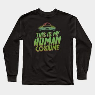 This Is My Human Costume - Funny Halloween Long Sleeve T-Shirt